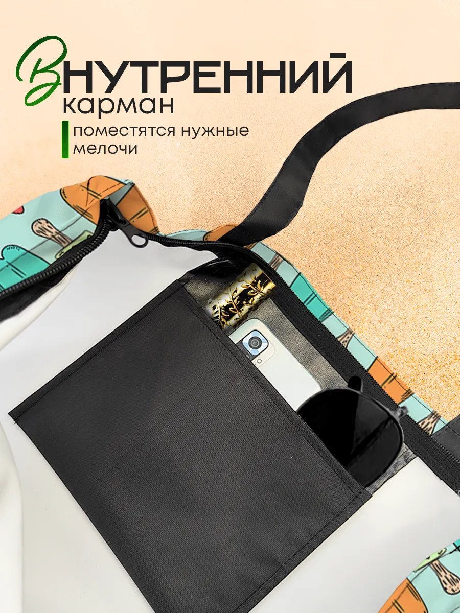 Сумка шоппер SoBag текстиль красный купить,NaN