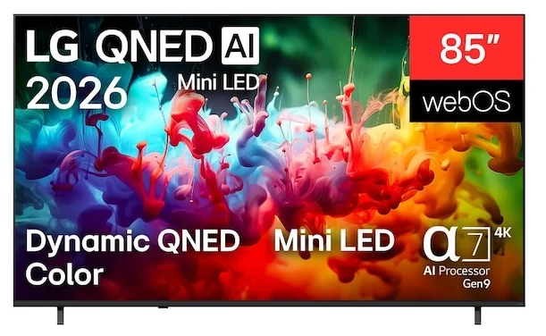 Телевизор 85" (216164891339 см) LG 85QNED70B6A QNED 4K UHD Black
