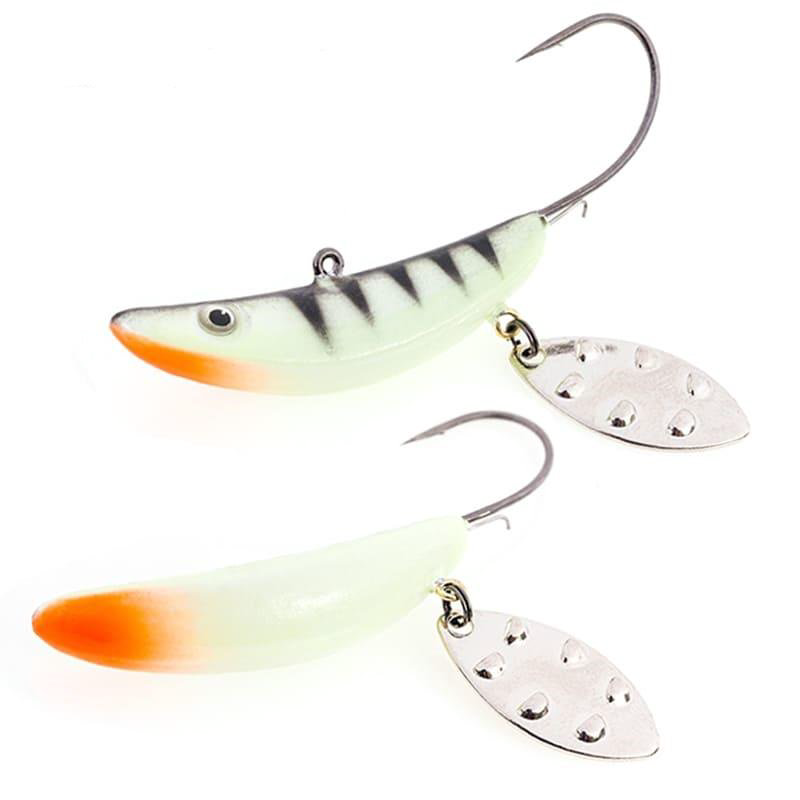 Мягкая приманка Akara Jig Spinner 50мм черно-лаймовая купить,NaN