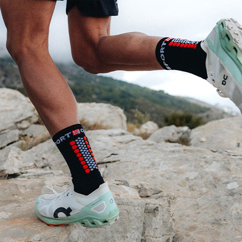 Носки Compressport 1 пара черный, красный T2 (39-41) купить,10900