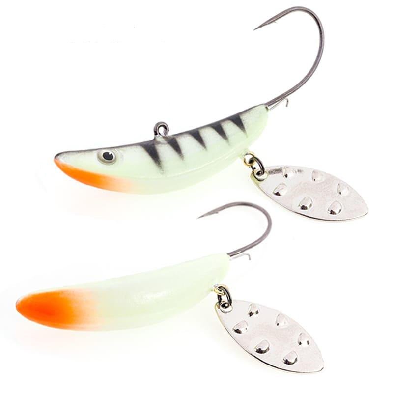 Мягкая приманка Akara Jig Spinner 40мм черно-лаймовая купить,NaN