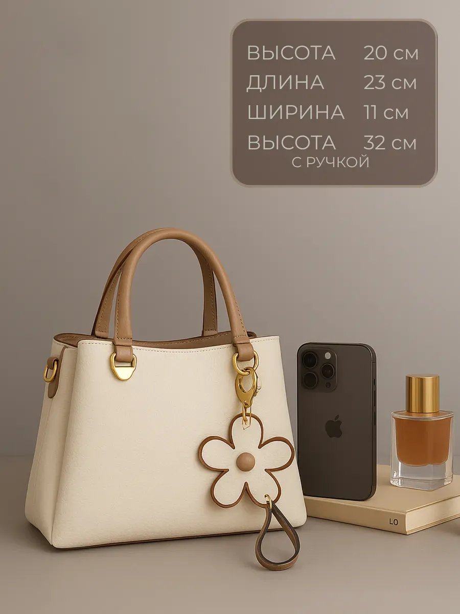 Мини-сумка AlaskaBurn экокожа бежевый купить,NaN
