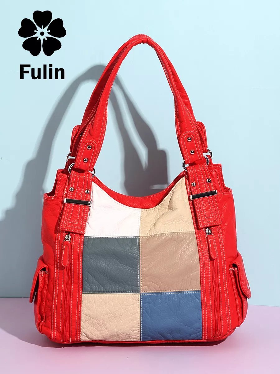 Сумка багет FULIN экокожа красный купить,NaN