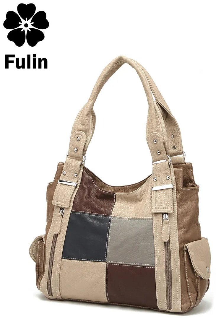 Сумка багет FULIN экокожа зеленый купить,NaN