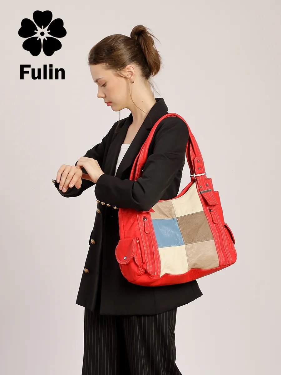 Сумка багет FULIN экокожа красный купить,NaN