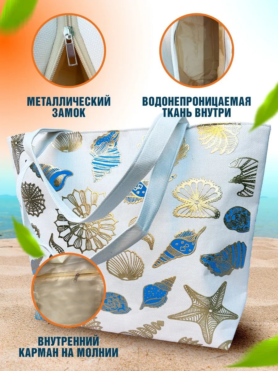 Сумка шоппер В.И.О.Л.А хлопок голубой купить,NaN