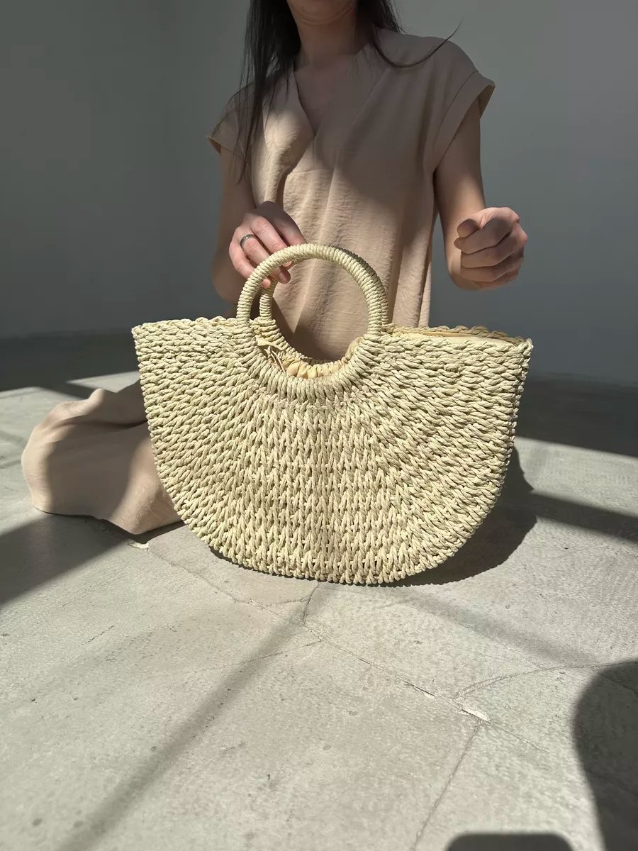 Мини-сумка SL'Bags хлопок бежевый купить,NaN