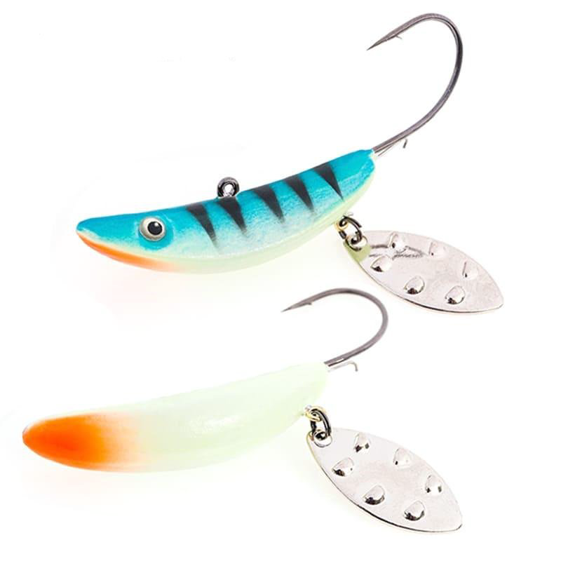 Мягкая приманка Akara Jig Spinner 40мм черно-голубая купить,NaN