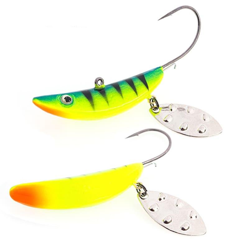 Мягкая приманка Akara Jig Spinner 50мм желто-зеленая купить,NaN
