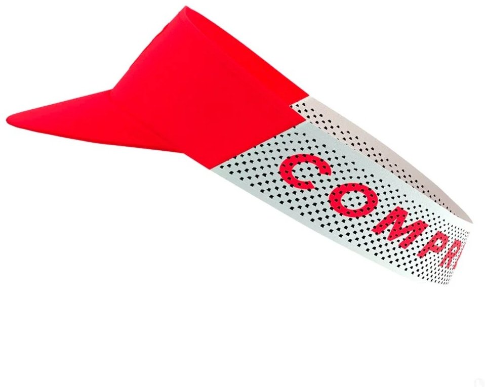 Козырек Compressport размер универсальный, красный