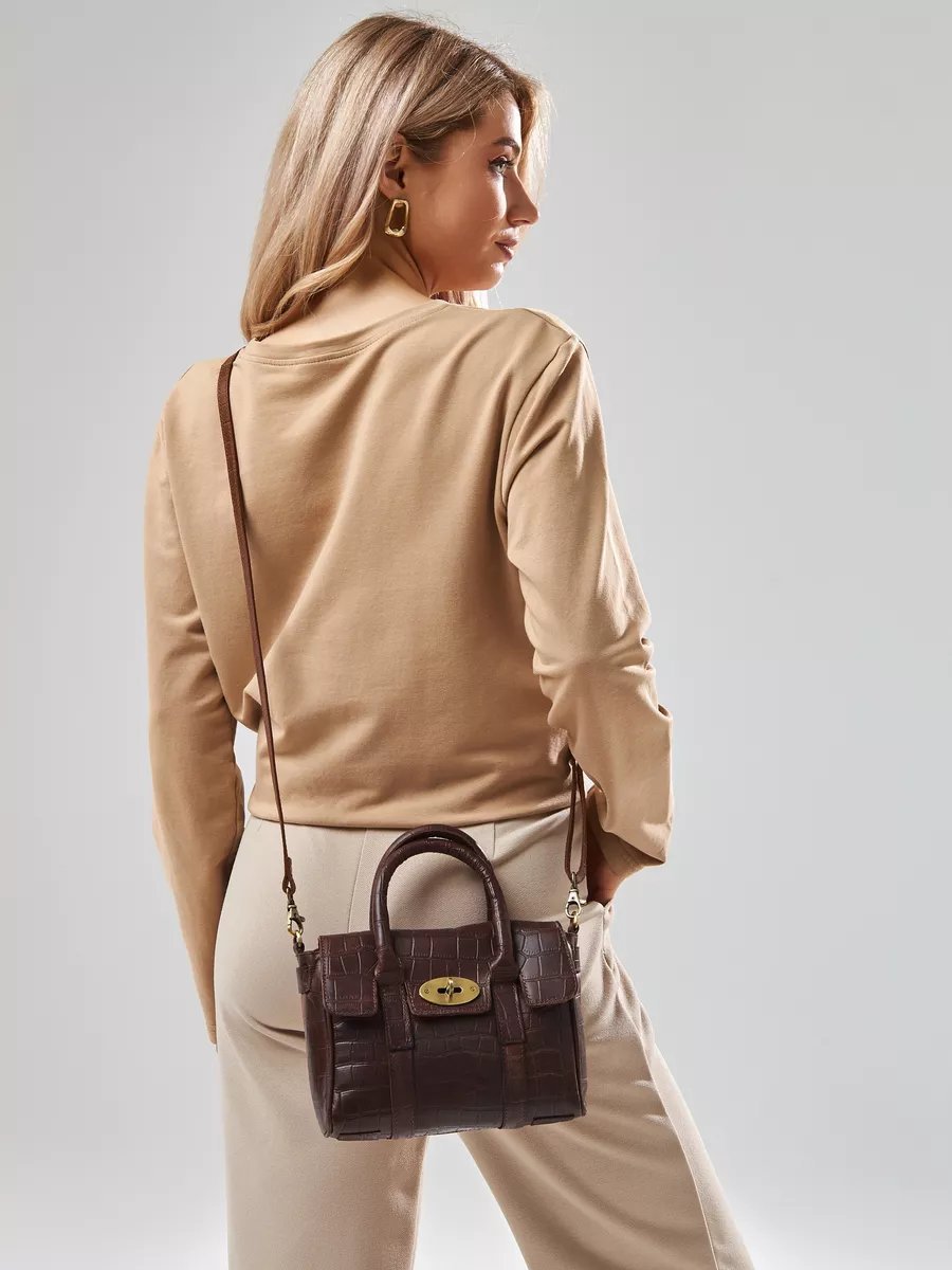 Сумка кросс-боди Ashwood Leather натуральная кожа коричневый