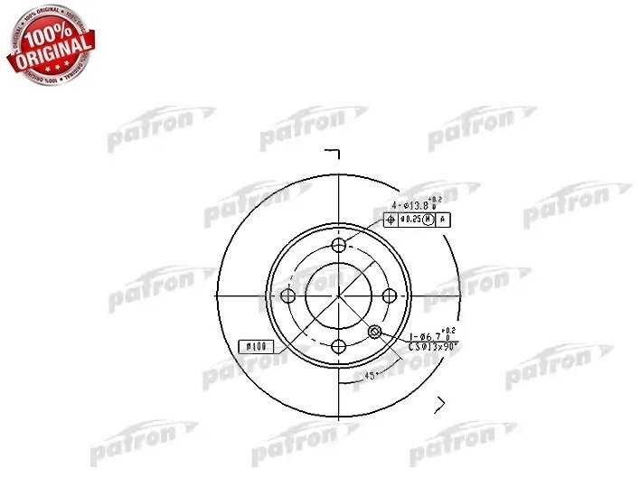 Диски PATRON передние PBD1516 купить,9192