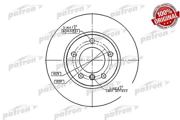 Диски PATRON передние PBD1537 - ForteMarket Диски PATRON передние PBD1537 купить,17920