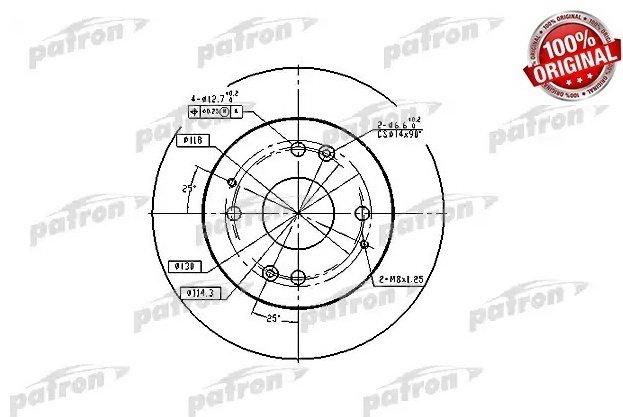 Диски PATRON задние PBD2669 купить,13240