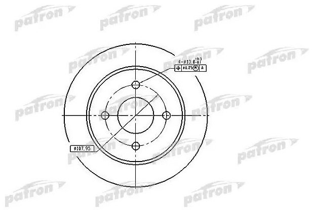 Диски PATRON задние PBD2623 купить,24450