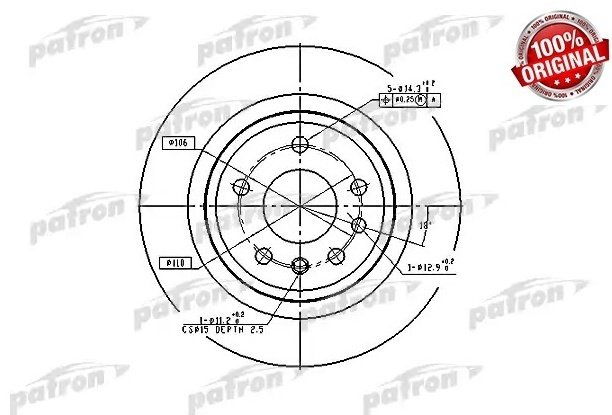 Диски PATRON задние PBD2714 купить,16440