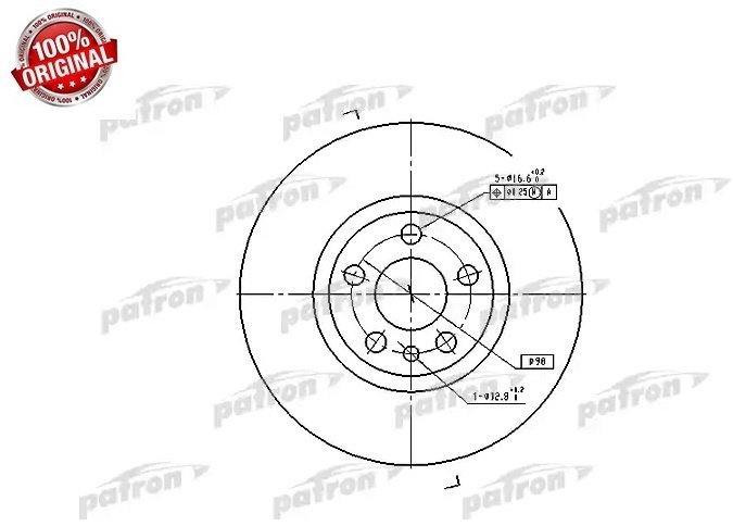 Диски PATRON передние PBD2716 купить,11080