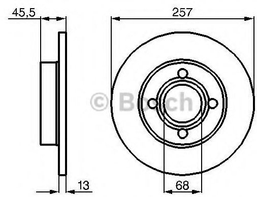 Диски Bosch передние 0 986 478 016 купить,17800