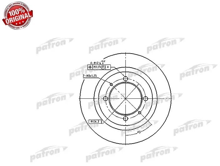 Диски PATRON задние PBD2784 купить,12800