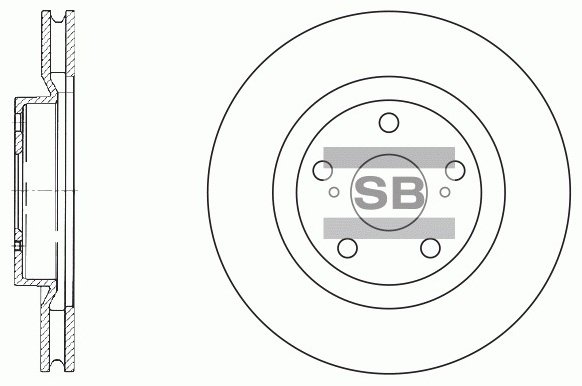 Диски Sangsin Brake передние SD4021-M купить,18110