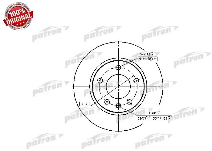 Диски PATRON передние PBD1614 купить,20510