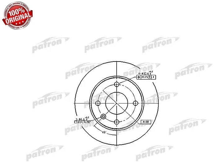 Диски PATRON передние PBD1650 купить,4218