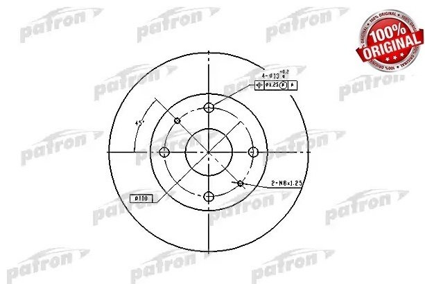 Диски PATRON передние PBD2576 купить,17980