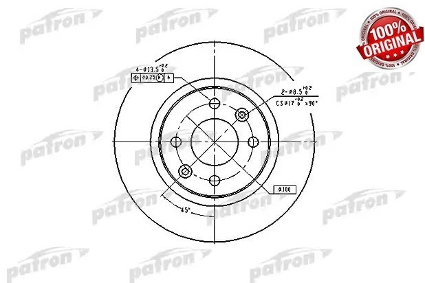 Диски PATRON передние PBD2586 купить,14250