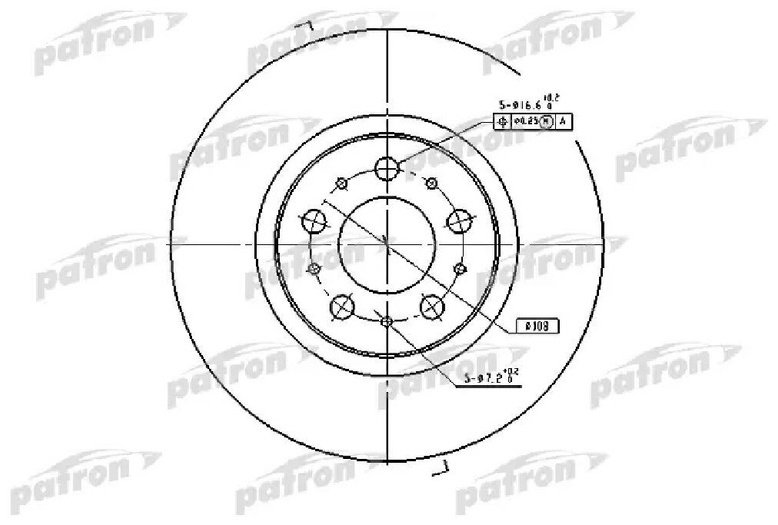 Диски PATRON передние PBD4053 купить,28050