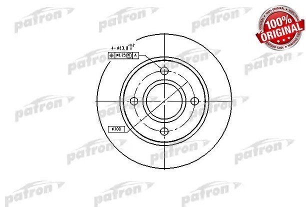Диски PATRON передние PBD2752 купить,5386
