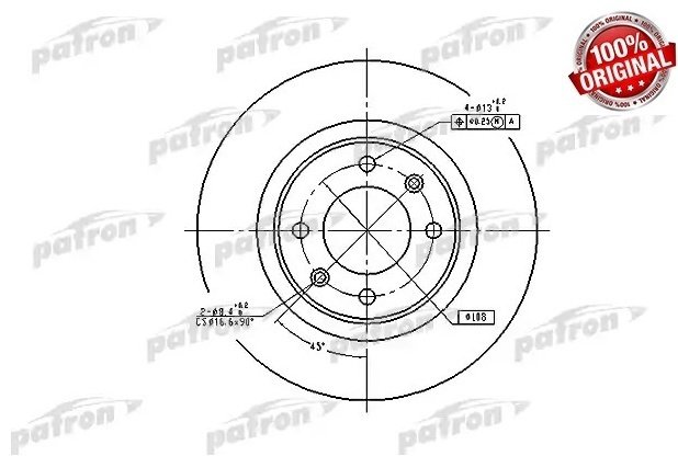 Диски PATRON задние PBD4215 купить,7558