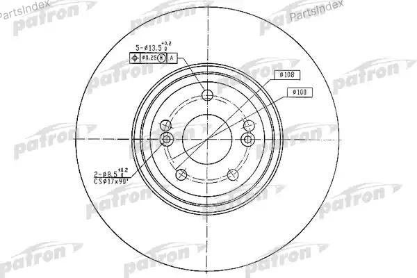 Диски PATRON передние PBD4231 купить,15960