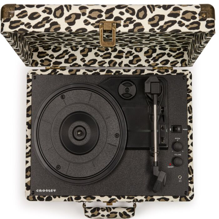 Проигрыватель виниловых дисков Crosley Cruiser Deluxe Leopard c Bluetooth CR8005D-LP купить,NaN