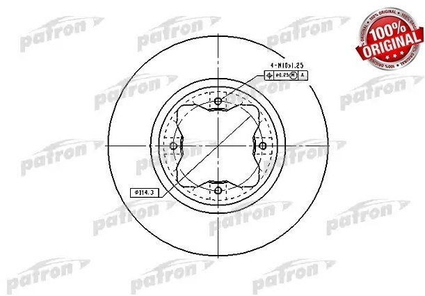 Диски PATRON передние PBD2024 купить,14640