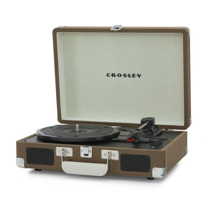 Виниловый проигрыватель Crosley Cruiser Plus Tweed c двухсторонним Bluetooth CR8005F-TW4 купить,NaN