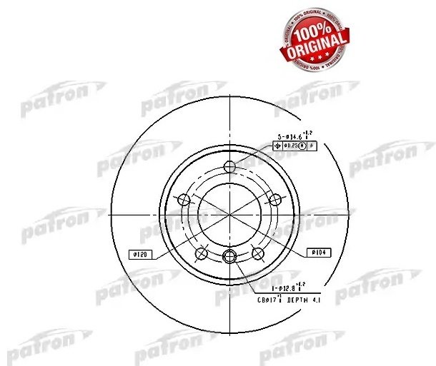 Диски PATRON передние PBD2769 купить,38820