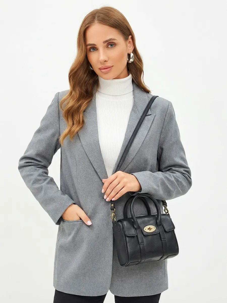Сумка кросс-боди Ashwood Leather натуральная кожа черный купить,NaN