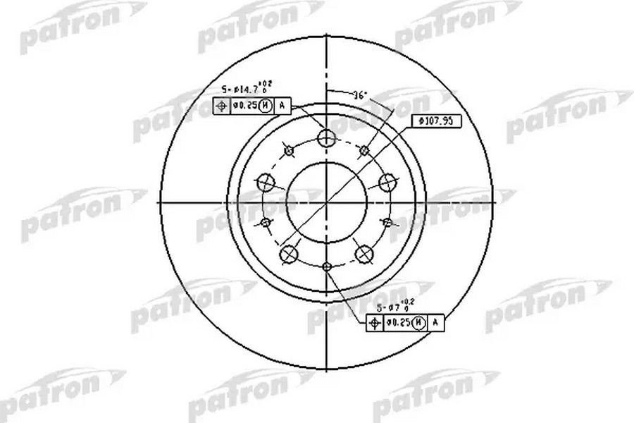 Диски PATRON передние PBD2704 - ForteMarket Диски PATRON передние PBD2704 купить,30300