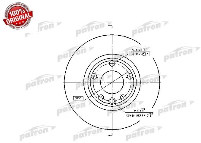 Диски PATRON передние PBD2665 купить,21600