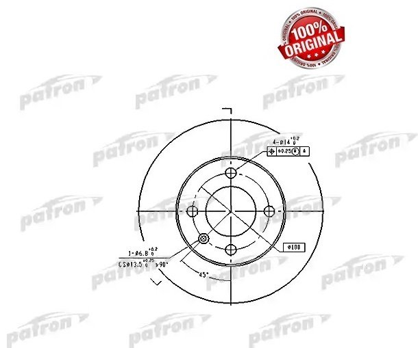 Диски PATRON передние PBD2780 купить,11560
