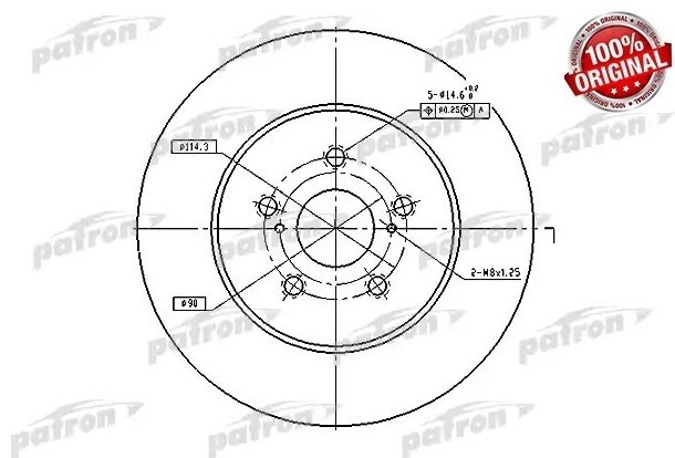 Диски PATRON передние PBD4493 купить,24490