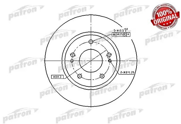 Диски PATRON передние PBD4494 купить,18070