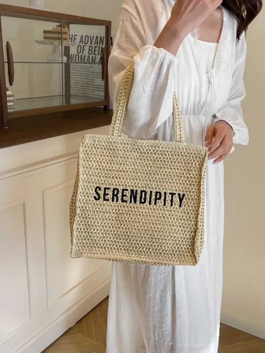 Сумка шоппер Bolso de Senora рафия бежевый купить,NaN