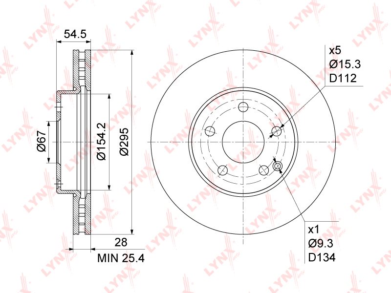 Диски LYNXauto передние BN1082 - ForteMarket Диски LYNXauto передние BN1082 купить,53920