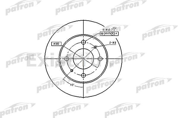 Диски PATRON передние PBD4019 купить,22400