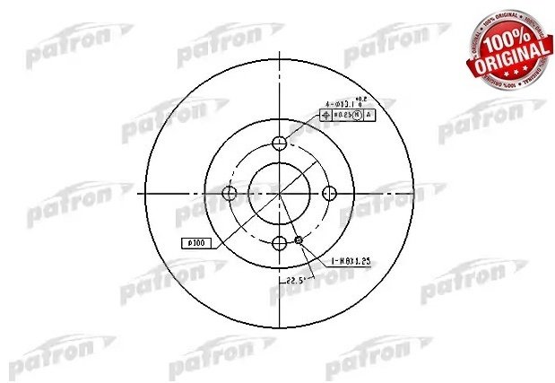 Диски PATRON передние PBD3089 купить,12980