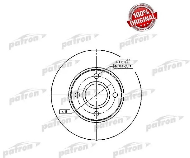 Диски PATRON передние PBD4036 купить,15280