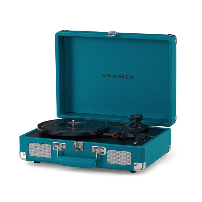 Виниловый проигрыватель Crosley Cruiser Plus Teal c двухсторонним Bluetooth CR8005F-TL4 купить,NaN