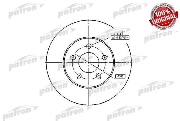 Диски PATRON передние PBD5371 купить,15630