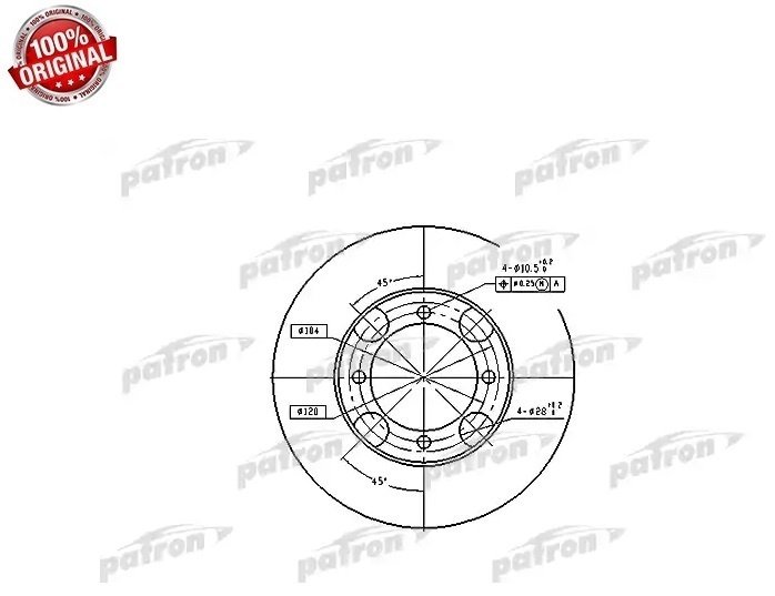 Диски PATRON передние PBD4157 купить,12000